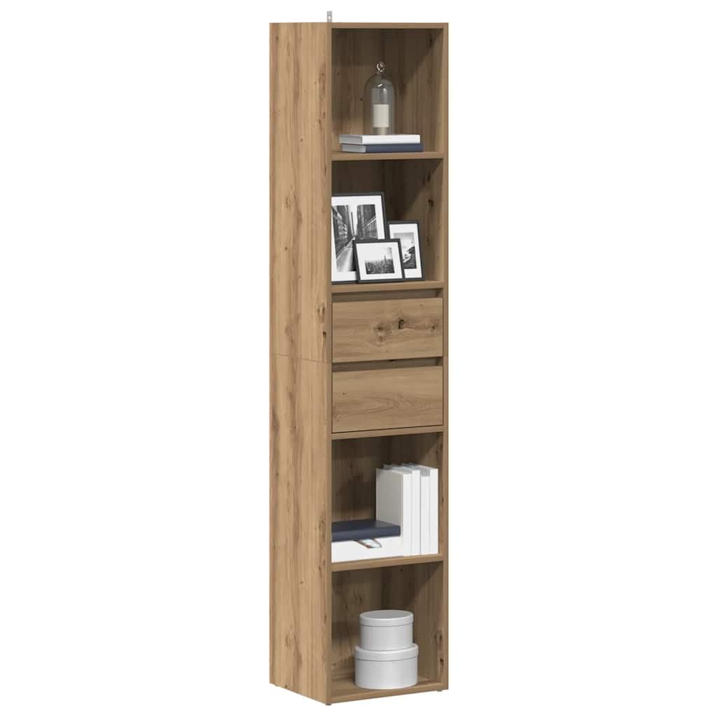 Generisch Bücherregal Artisan-Eiche 36x30x171 cm Holzwerkstoff,Möbel,Regalsysteme,Bücherregale Bücherschränke-856047