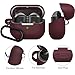 AIRSPO Galaxy Buds Pro 3 case, Silicone Case Compatible for Samsung Galaxy Buds Pro 3 2024 / Galaxy Buds 3 case with Cleaner Kit & Keychain, Burgundy