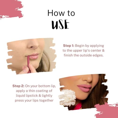 Image of Love Earth Liquid Mousse Lipstick - Pink Wine Matte Finish | Lightweight, Non-Sticky, Non-Drying,Transferproof, Waterproof | Lasts Up to 12 hours with Vitamin E-6ml
