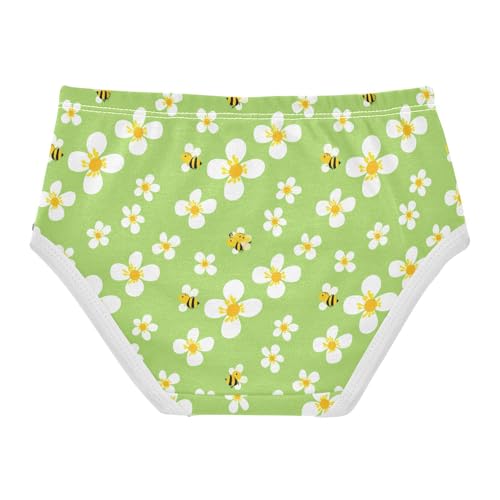 Flowers Floral Bee Green Toddler Girls's Underwear 2T 23018812
