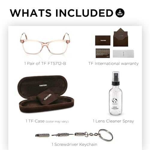 Image of Tom Ford FT5712-B Square Shape Eyeglass Frame With Luxury Eyewear Kit
