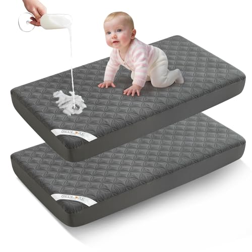 BEDLORE Waterproof Mattress Protector Crib,...