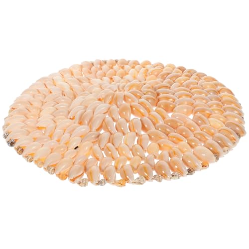 OSALADI Posavasos Natural de Conchas Marinas de 20 Cm, Alfombrilla Antideslizante para Taza, Decoración Costera para Hogar y Oficina, Posavasos Temática Oceánica para Café Color Aleatorio