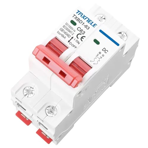 Disyuntor solar de 2 polos CC 1000V 40A interruptor magnetotérmico para batería MCB 3