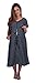 Smart Hospital Delivery Gown (L/XL, Navy Polka Dot)