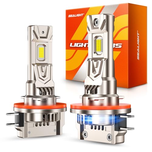 Image of SEALIGHT H11B LED Bulbs, 60000LM H11B LED Fog Light Bulbs,1000% Ultra-Bright H8B H9B LED Fog Light Replacement, 80,000H Lifespan, 1:1 Mini Design Non-Polarized, Pack of 2