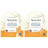 Aveeno Repairing CICA Foot Mask & Hand Mask with Prebiotic Oat and Shea Butter, for Extra Dry Skin, 1 ea