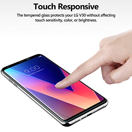 PaceBid LG V30 Plus Screen Protector, Full Coverage Tempered Glass with 9H Hardness - Image 4