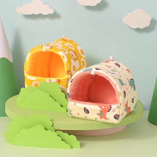 Small-Pet-Nest-Semi-Enclosed-Guinea-Pig-House-Bed-House-Hamster-Small-Pet-Animals-Supplies-Toy-Cage-Accessories-Guinea-Pig-Rat-Bed-and-Hideout-for-Sleep-and-Hide-Beige-L-1