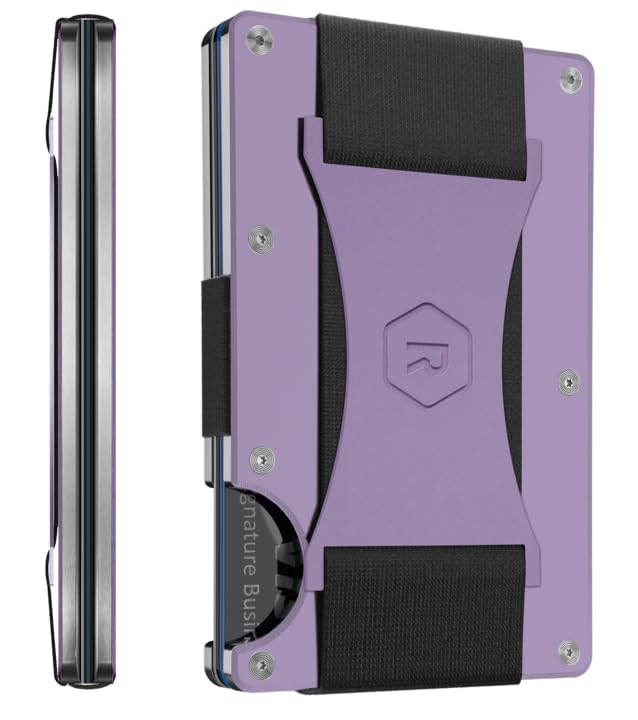 The Ridge Minimalist Slim Wallet For Women - RFID Blocking Front Pocket Credit Card Holder - Metal Wallet For women With Money Clip