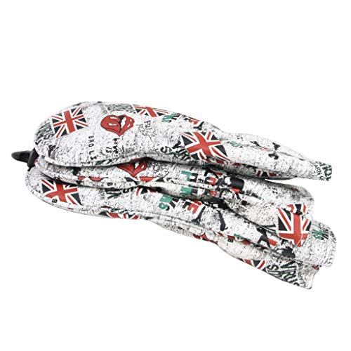YIJU Conjunto 3 Bandeira Golf Madeira Tampa Da Cabeça para Golf Woods Driver Vermelho/Azul - Vermelh