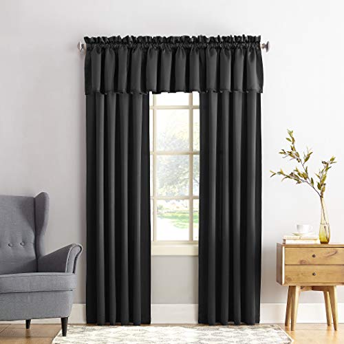 Sun Zero Barrow Energy Efficient Rod Pocket Curtain Single Valance #TOP3