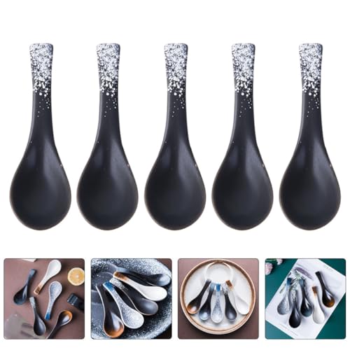 Cuillères en céramique blanche légères et compactes Housoutil pour la table - 8