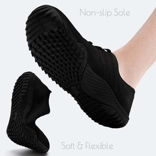 Barefoot Shoes Women Walking Comfortable Zero Drop Minimalist Thin-Soled Sneakers Lightweight Slip On Sock Shoes for Ladies Tennis Workout Cross-Trainer Grounded Footwear4