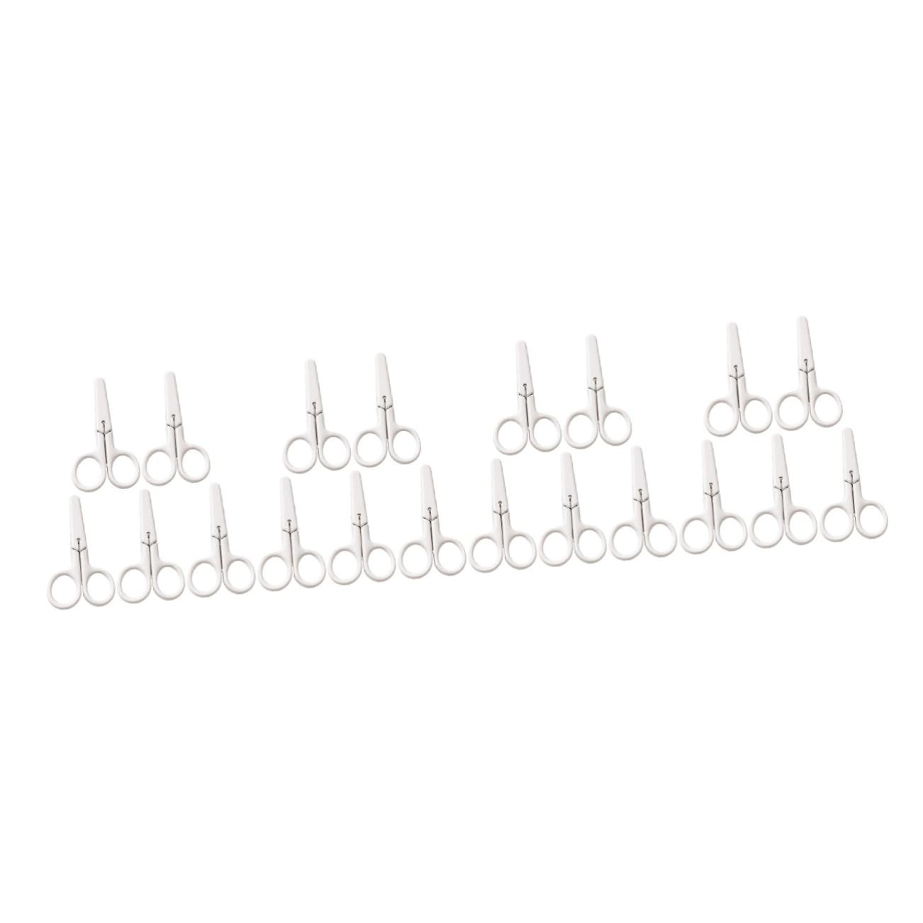 Gadpiparty 4 Set Forbici Di Sicurezza Forbici Artistiche Portatili Forbici Artigianali Per La Casa Forbici Multifunzione Per Studenti Fornitura Plastica Bianca 5 Pezzi * 4