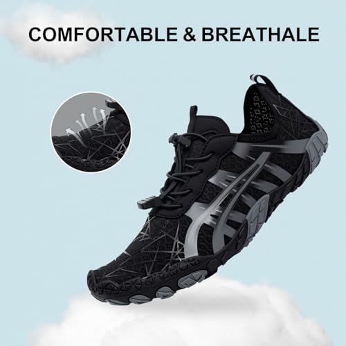 Image of ELETON Barefoot Shoes Women Men Footwear, Wide Toe Box Hiking Zero Drop Non-Slip Quick-Dry River Boat Pool Beach Water Shoes, Lightweight Swimming Running Walking Sneakers Unisex