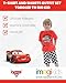 Disney Pixar Cars Lightning McQueen Toddler Boys T-Shirt and Shorts Outfit Set Red/Multicolor 3T