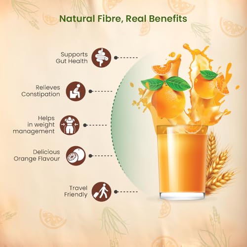 Image of Rusan Ruhusk Ispaghula /Isabgol Husk 3.5g Orange Flavour 30 Sachets | Constipation Relief & Digestive Health | Natural Fiber Supplements