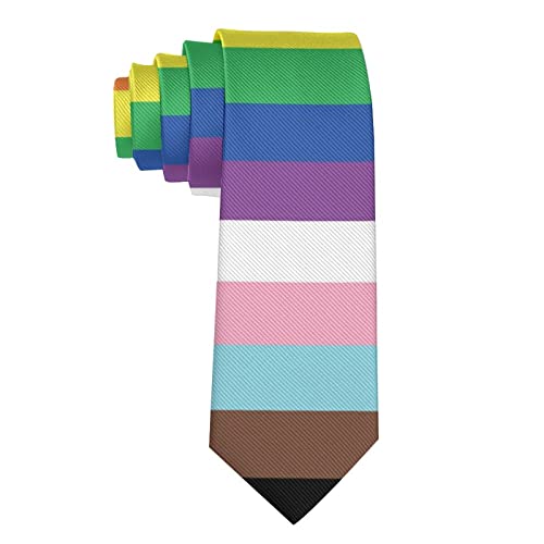 zerosevenee Corbata formal ajustada para hombre, corbatas de color sólido para bodas de negocios, Orgullo Lgbt Gay Homosexual Lesbianas Bisexuales, Taille unique