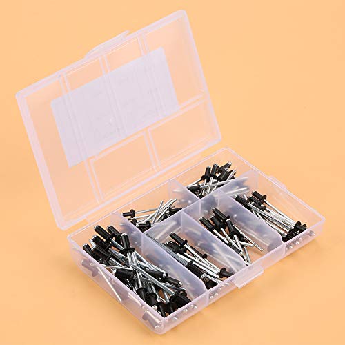 Pretfy Conjunto de Remaches Ciegos, Kit de Surtido Aluminio Premium con Caja Almacenamiento