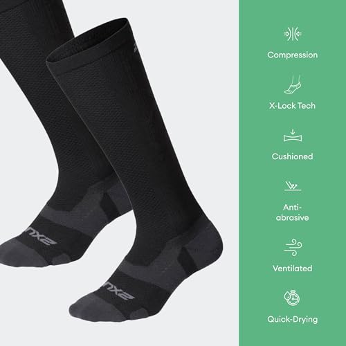 2XU unisex-adult Vectr Full Length Sock3