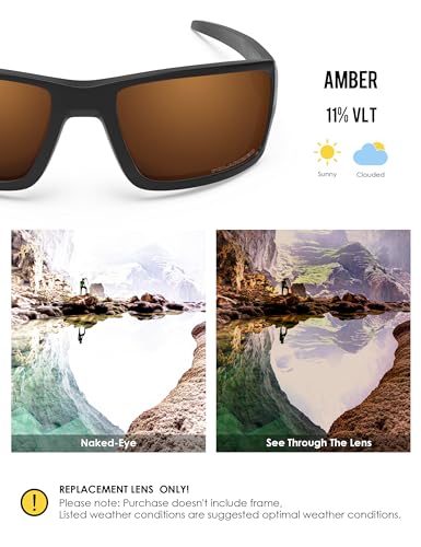 Image of BLAZERBUCK Anti-salt Polarized Replacement Lenses for Oakley Double Edge OO9380 Sunglass