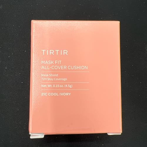Image of [*Mini Size*] TIRTIR All Cover Pink Cushion | Korean Cushion Foundation, (#21C Cool Ivory, 0.15 Fl Oz)