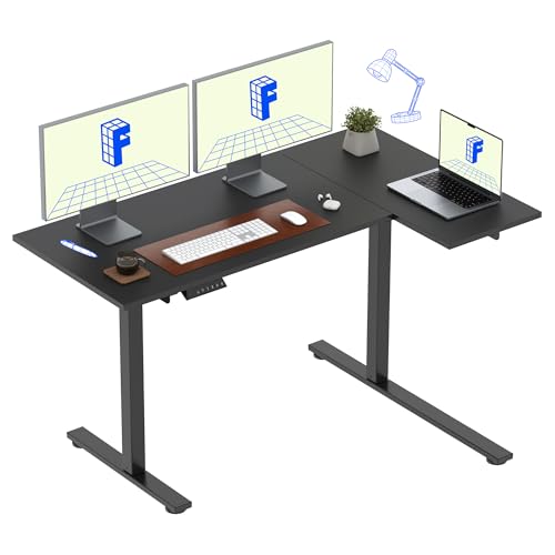 Amazon | FLEXISPOT 昇降式デスク 電動 EF1 L字デスク パソコンデスク