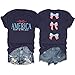 MNLYBABY America Shirts for Women Cute Patriotic Bow Shirt 4th of July Tshirt America Flag Bow Tee Independence Day Outfits