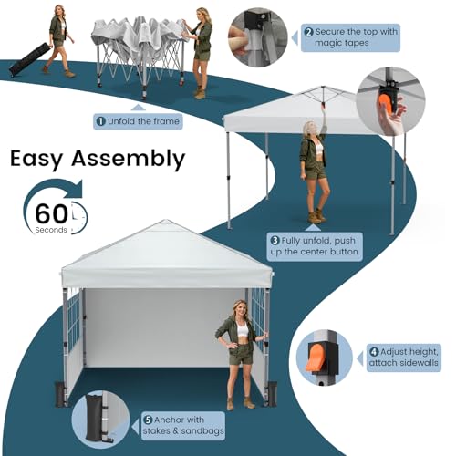 Raynesys 10x10 Pop Up Canopy Tent