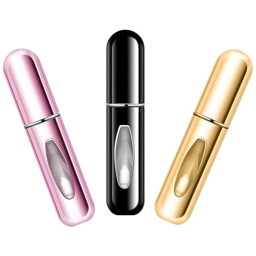 Mini Refillable Perfume Spray Bottle, Pocket Size For Travel, Office, Car, College & Dating. Mini Pocket Refillable Aluminium Glass Empty Bottle -... - Image 3