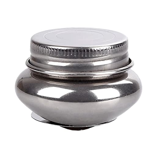 Angoily Pote De Lápiz De Color Olla Para Lavar Cepillos Suministros De Pintura Lavadora De Pinceles Contenedor Para Pluma De Pintura Silver Acero Inoxidable Reutilizable