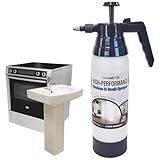 ExtremeMist High-Performance Kitchen & Bath Sprayer | Refillable Pressurized Sprayer | Ultra-Fine Mister | Continuous Spray Bottle for Cleaning | High Pressure | 32 oz Bottle