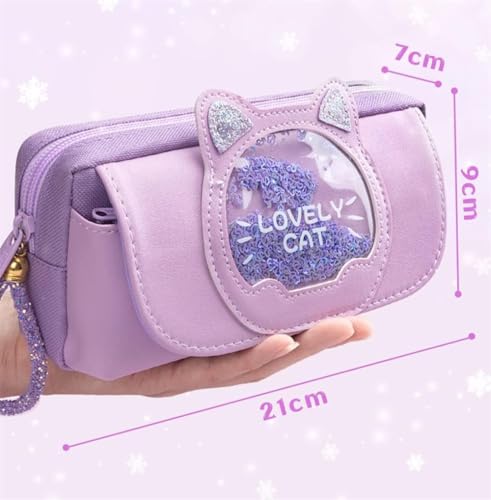 Image of Umadiya Branded Eva Velcro Pencil Case Large Capacity Pencil Bag with Zipper Closure Portable Makeup Pouch, Case Cute Stationery Bag for Students Girls Adults Office (Pack of 1)