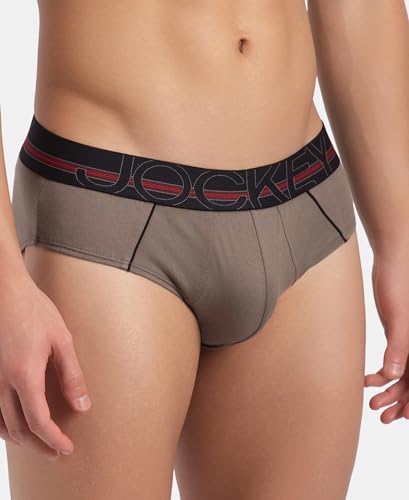 Image of Jockey US14 Men Super Combed Cotton Solid Brief with Ultrasoft Waistband (Colors & Prints May Vary)