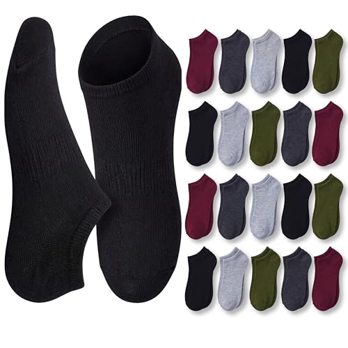 Image of Tipi Toe Women's 20 Pack Colorful Low Cut Socks - Lightweight, Breathable Design for All-Day Comfort Sizes 9-11 /10-13