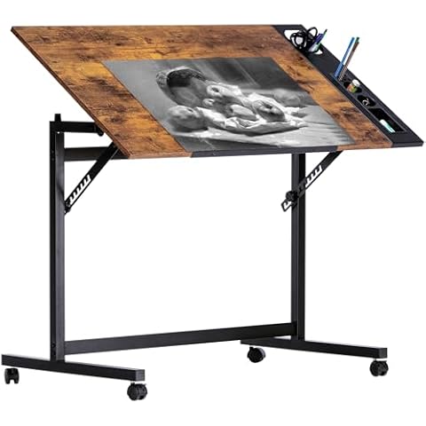VECELO Vintage Drafting Table Cover