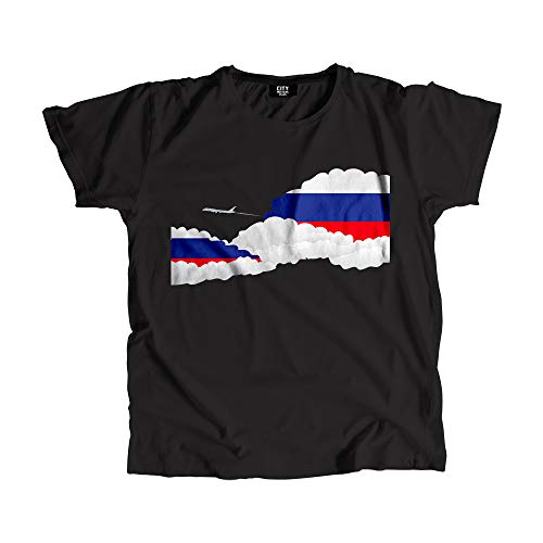 T-shirt Russie avec avions et nuages pour homme et femme