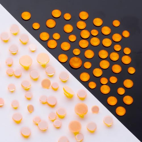 Image of Neon Orange Flatback Rhinestones, Glass Rhinestones for Nail Art and Craft, Glue Fix, Loose Crystal Gemstones(Neon Orange, SS8, 1440pcs, 2.3-2.5mm)