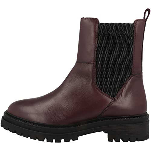Bottines Geox D Iridea pour femme en cuir noir respirant