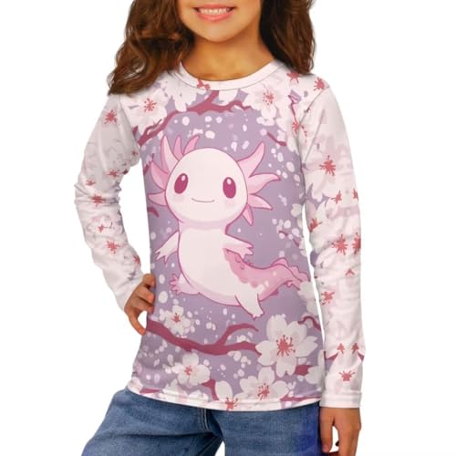 Image of Long Sleeve Shirts for Girls Winter Tops 3-16t Cartoon T Shirts for Fall Clothes