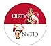 Aloha Girls Gifts Big 3.5” Dirty Clean Dishwasher Magnet Ends Common Kitchen Problem. Adheres to Any Surface. Red and White.