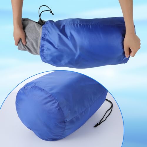 FdcZeyxior Stuff Sack Set, 2-Pack Stuff Sacks for Backpacking Ultralight Ditty Bags with Dust Flap Lightweight Compression Sack Bag Foldable Stuffing Bags for Traveling Hiking Backpacking - Thumbnail 5