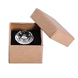 Kristallkleber Ring, Crystal Tattoo Pigment Ring Cup Ink Holder Behälter Cup für Wimpernverlängerung Augenbraue Make-up[Transparent], Tattoo Ink Ringe AugenMake-Up Pinsel & Zubehör