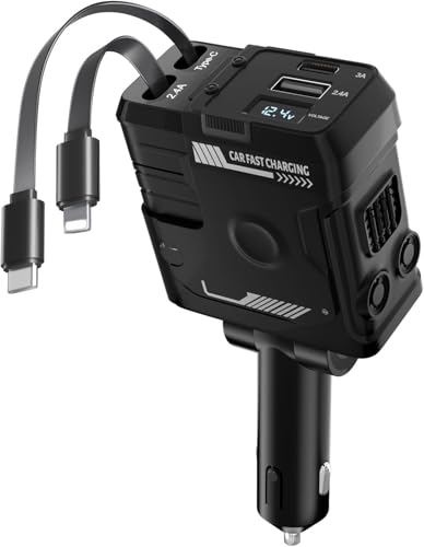 VK[\Pbg 4 in 1y莮z  [d 80cmݎ}[dP[u2{ }[d LED\d Type-C 66W/Lightning 20W}[d /d/dی 12/24VԑΉ 4䓯\ iPhone16/1