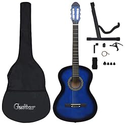 Wakects Guitares, Eco Friendly Facile à Utiliser Guitare Acoustique Lisse Bleu Solide avec Sac pour Débutants pour Amateurs - Les Beatles, Paul McCartney, John Lennon, RIngo Starr, George Harrison Wakects Guitares, Eco Friendly Facile à Utiliser Guitare Acoustique Lisse Bleu Solide avec Sac pour Débutants pour Amateurs – Image 4