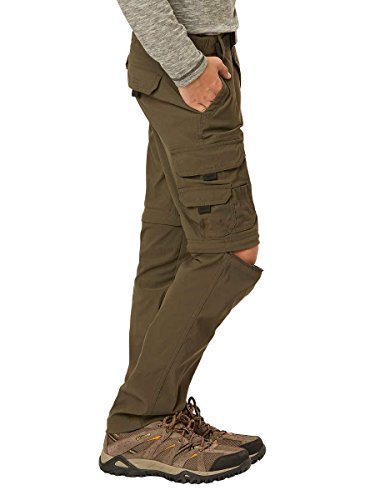 UNIONBAY Boy's Youth Convertible Lightweight Comfort Stretch Cargo Pants/Shorts (X-Small, Dk Reptile)4