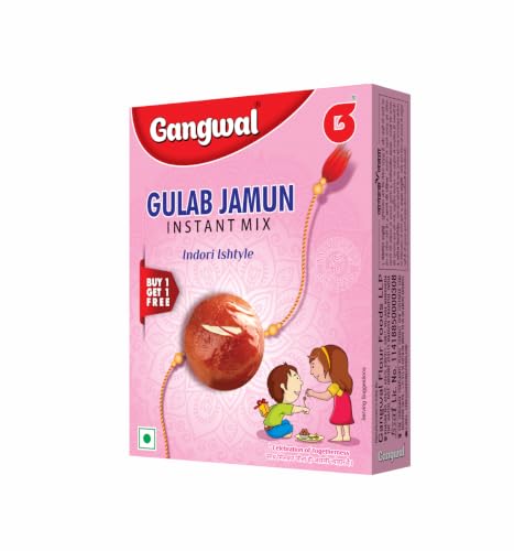 Image of Gangwal Gulab Jamun Instant Mix 180g | Authentic Indori Style Sweet Mix | Soft & Delicious Gulab Jamun Premix | Easy-to-Prepare Traditional Indian Dessert Mix | Vegetarian
