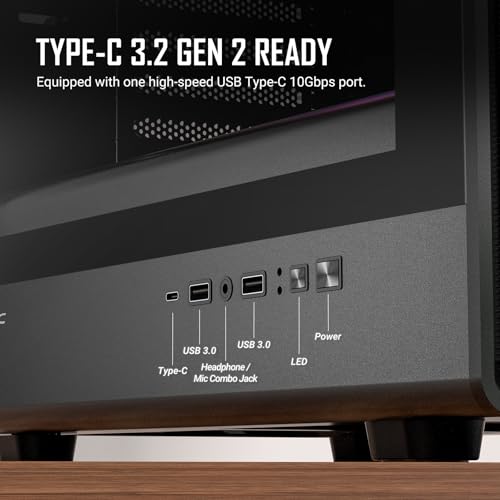 Image of Antec P6 Neo ARGB, 4 PWM ARGB Fans Included, 240 mm Top Radiator Support, Type-C 3.2 Gen 2, Tool-Free Tempered Glass Side Panel, High Airflow, Mid-Tower ATX PC Case