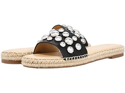Image of Nine West Women's Blast Studded Espadrille Slide Sandal